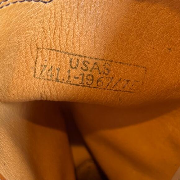 VTG 70s Santa Rosa Brand Leather Cowboy Boots USA Unisex Mens 6D Womens Size 7.5 - Picture 7 of 10